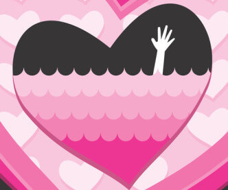 Codependency in your marriage: Drowning Hand waving for help in in heart